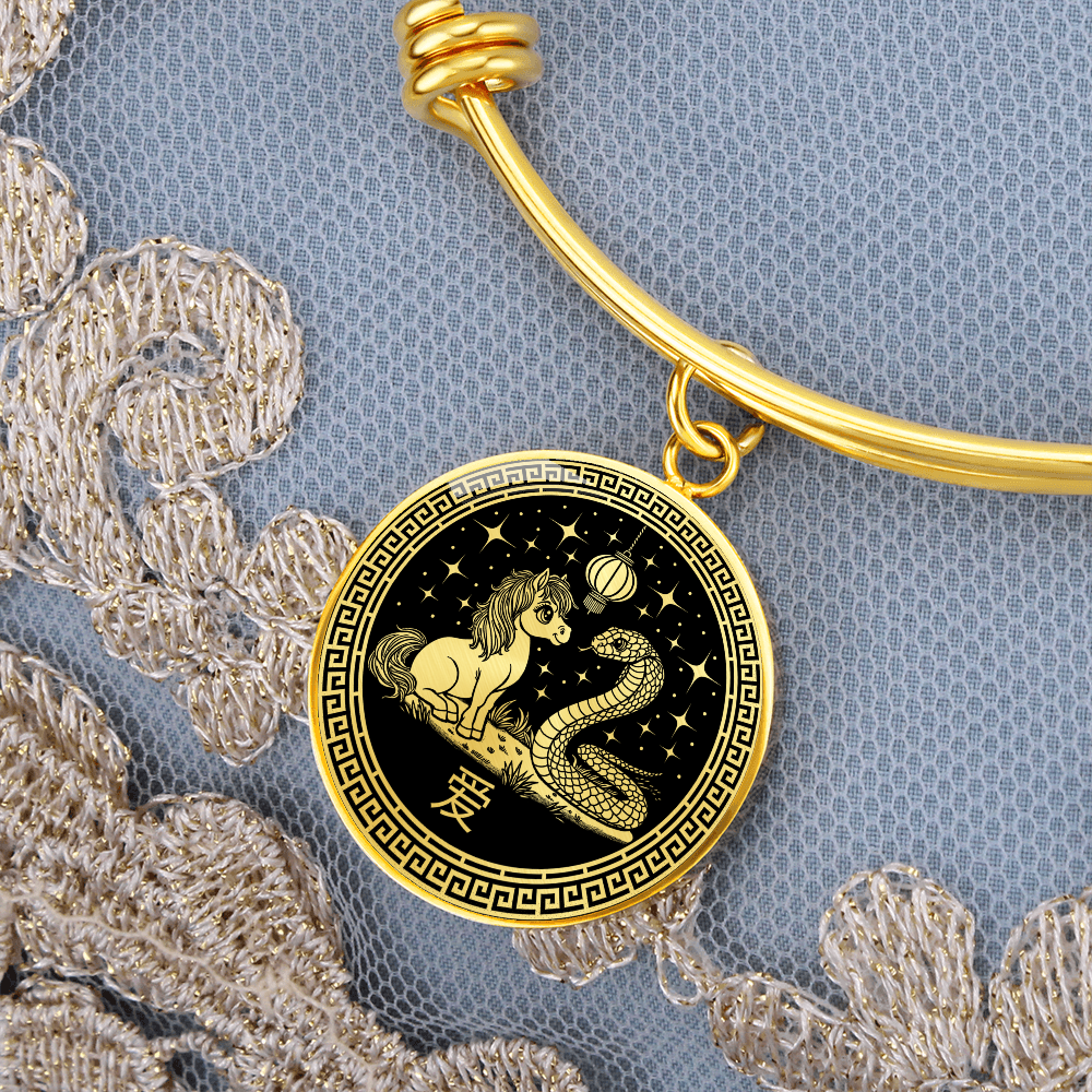 Snake and Horse Bracelet - Couples Chinese Zodiac Animal Jewelry