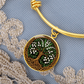 Celtic Tree of Life Pendant Bracelet - Lily of the Valley May Birth Flower Jewelry