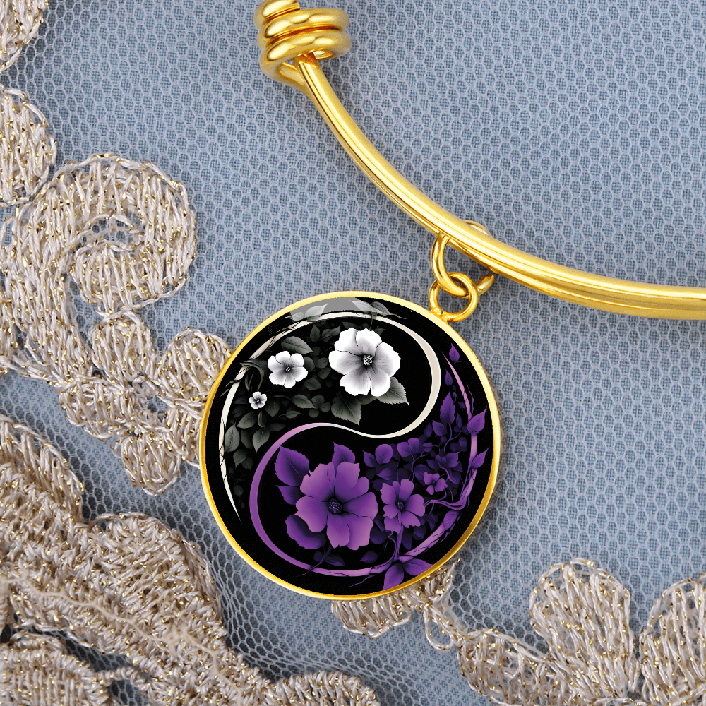 Violet Yin Yang Bracelet