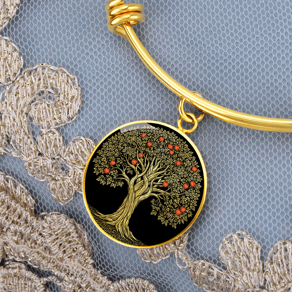 Orange Tree Bracelet - Symbolic Charm Pendant Jewelry