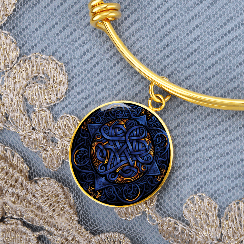 Blue Celtic Knot Bracelet - Romantic Pendant Jewelry