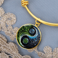 Nature & Circuit Yin Yang Pendant Bracelet