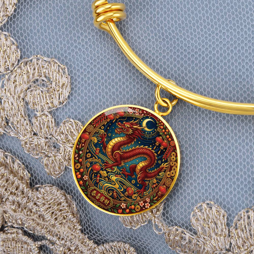 Year of The Dragon Bracelet - Chinese Zodiac Animal Charm Pendant Jewelry