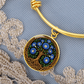 Celtic Tree of Life Pendant Bracelet - Morning Glory September Birth Flower Jewelry