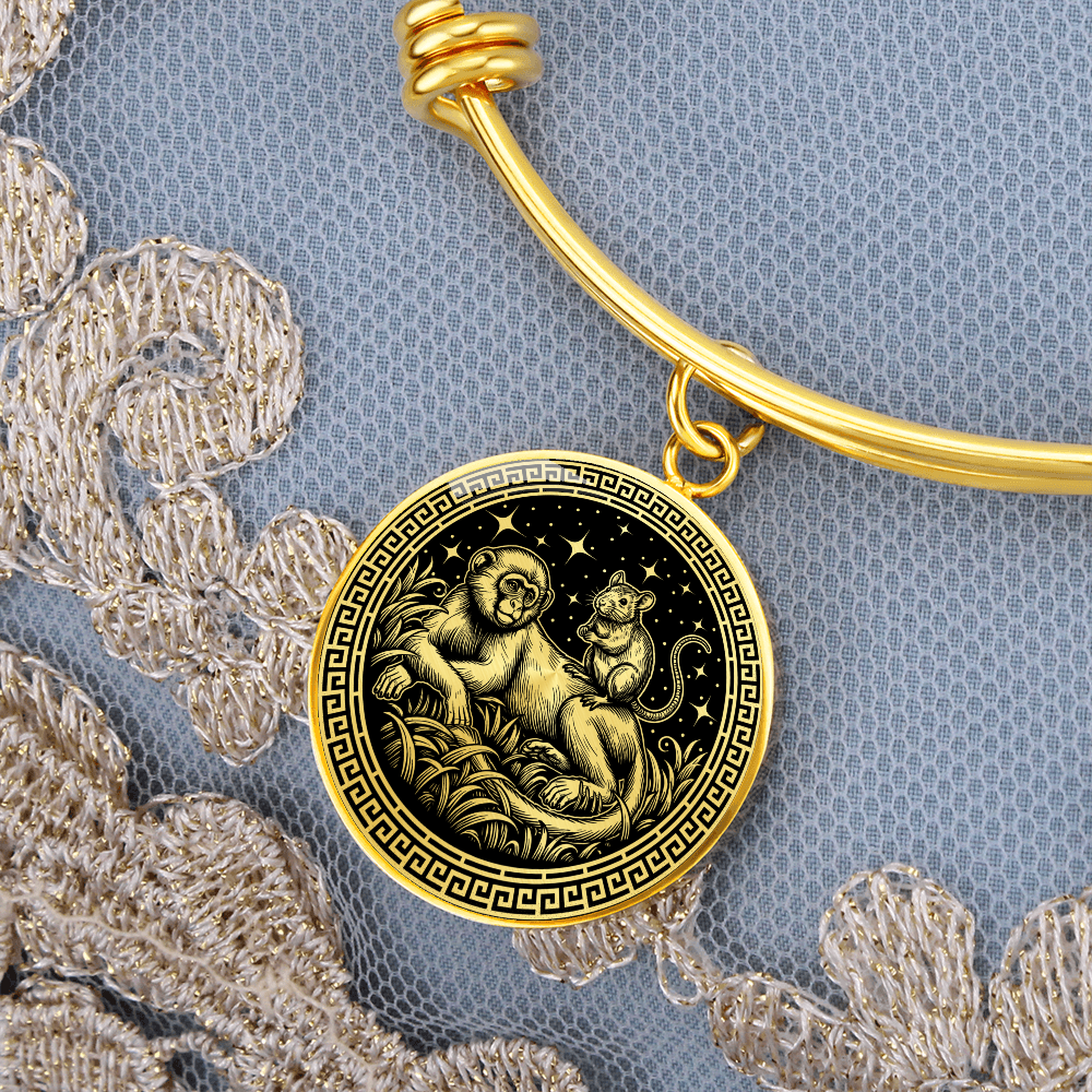Monkey & Rat Bracelet - Couples Chinese Zodiac Animal Pendant Jewelry