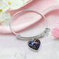 Infinity African Violet Bracelet