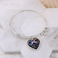 Infinity African Violet Bracelet