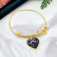 Infinity African Violet Bracelet