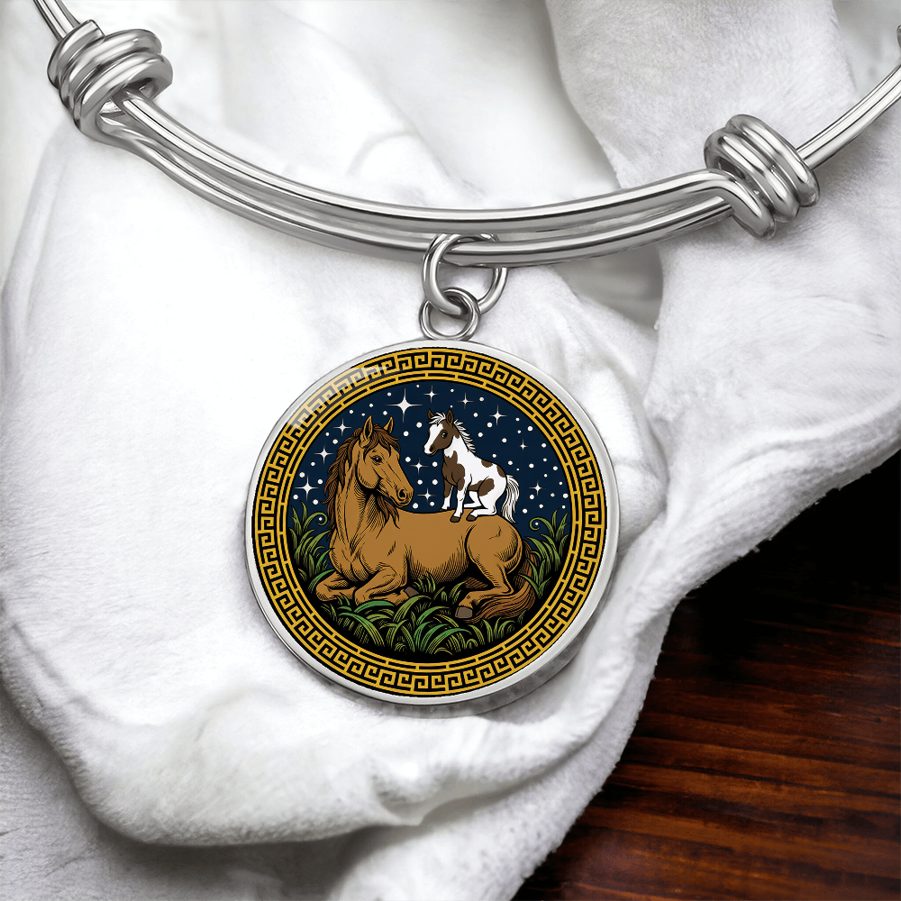 Horse and Horse Bracelet - Couples Chinese Zodiac Animal Pendant Jewelry
