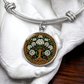 Celtic Tree of Life Pendant Bracelet - Hawthorn May Birth Flower Jewelry
