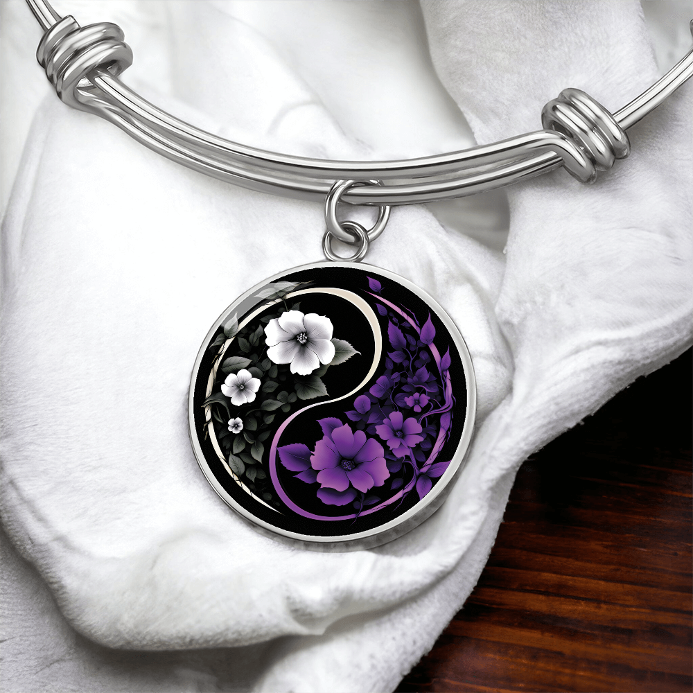 Violet Yin Yang Bracelet