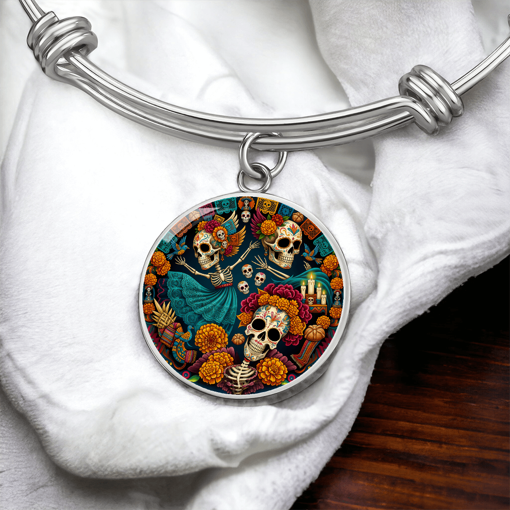 Day of the Dead Bracelet - Día de los Muertos Pendant Jewelry
