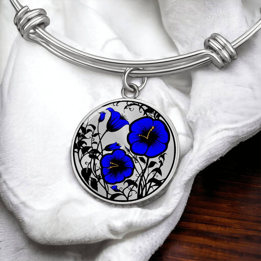 Blue Morning Glory Bracelet