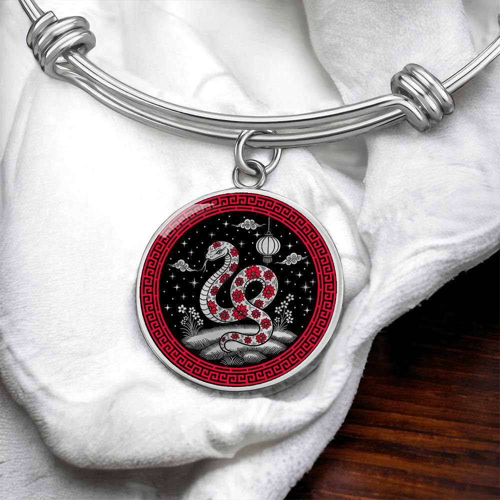 Snake Bracelet - Chinese Zodiac Charm Pendant