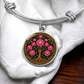 Celtic Tree of Life Pendant Bracelet - Peony November Birth Flower Jewelry