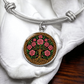 Celtic Tree of Life Pendant Bracelet - Rose June Birth Flower Jewelry