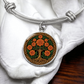 Celtic Tree of Life Pendant Bracelet - Marigold October Birth Flower Jewelry