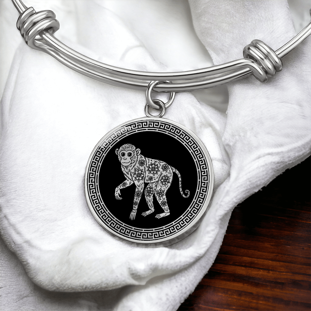 Monkey Bracelet Chinese Zodiac Animal Pendant Jewelry