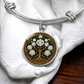 Celtic Tree of Life Pendant Bracelet - Narcissus December Birth Flower Jewelry