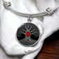 Tree of Life Bracelet - Red Birthstone Design