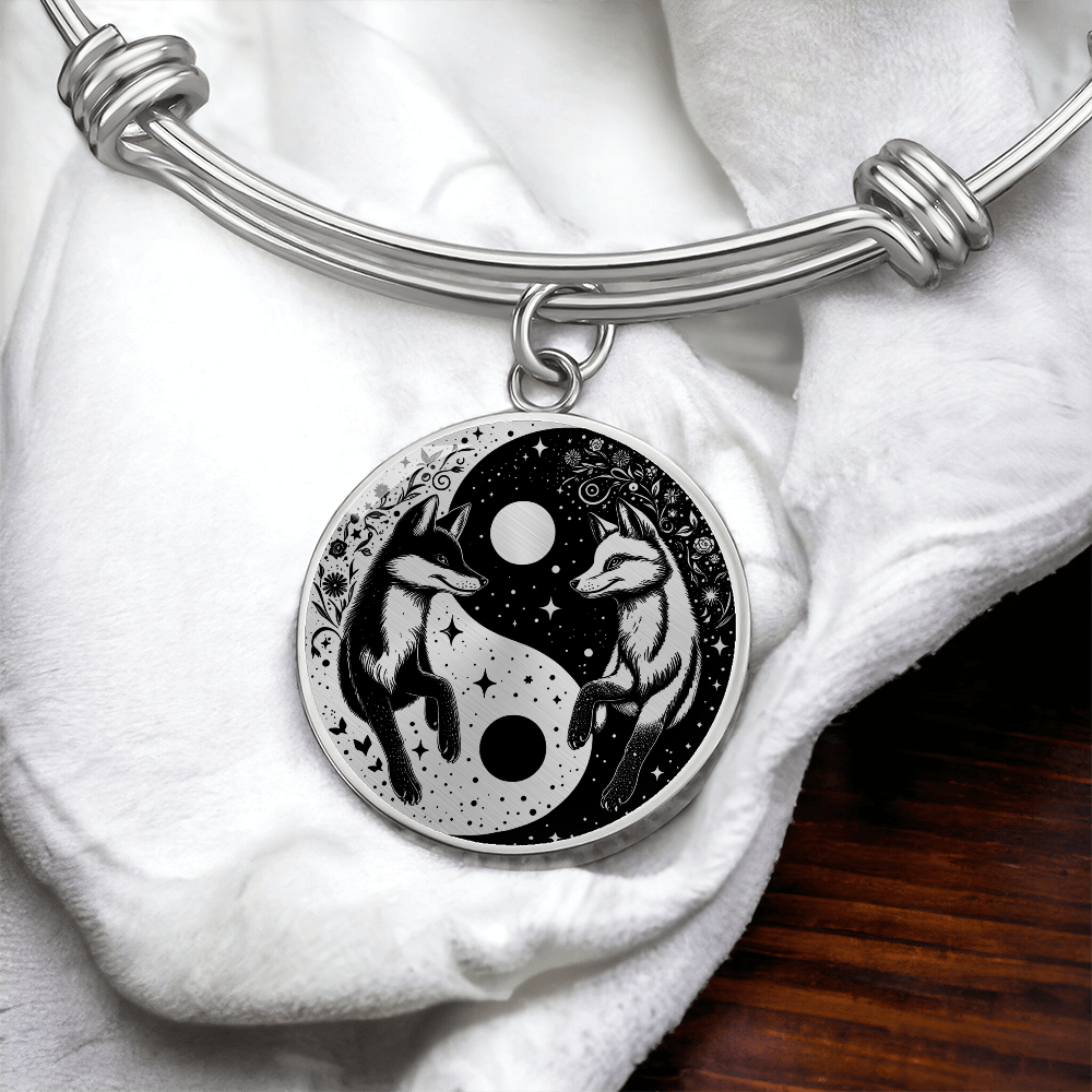 Fox Yin Yang Pendant Bracelet
