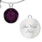 Purple Celtic Knot Bracelet - Romantic Pendant Jewelry