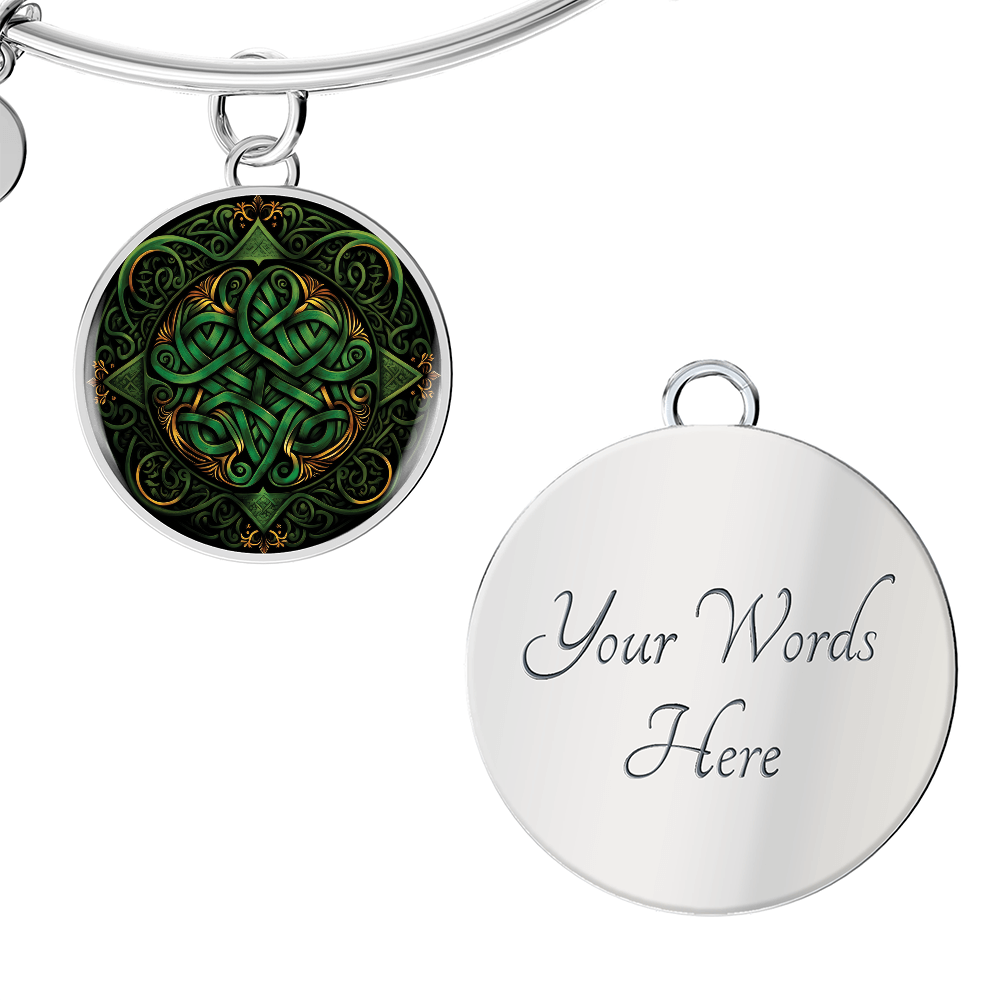 Green Celtic Knot Bracelet - Romantic Pendant Jewelry
