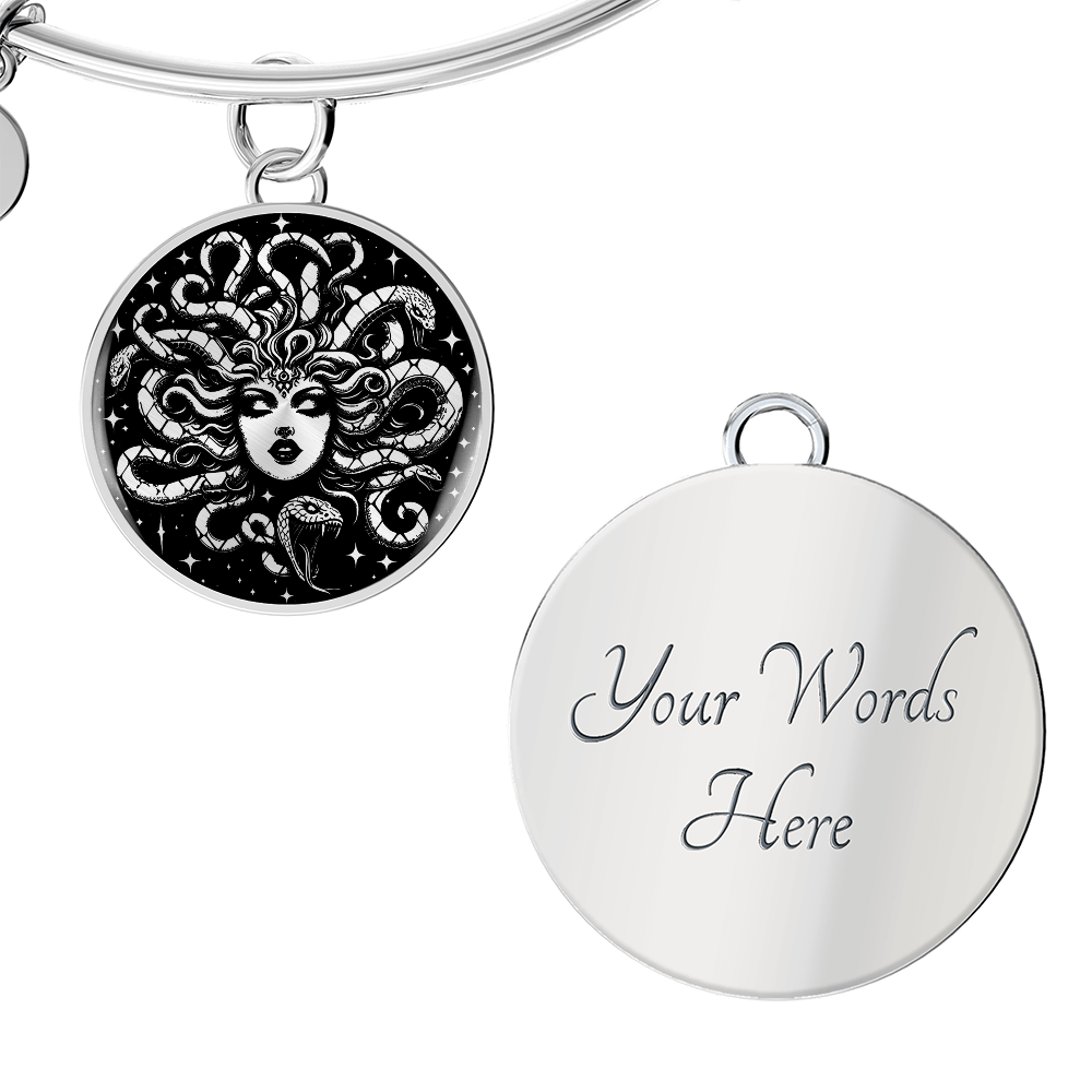 Medusa Pendant Bracelet – Stainless Steel or 18K Gold