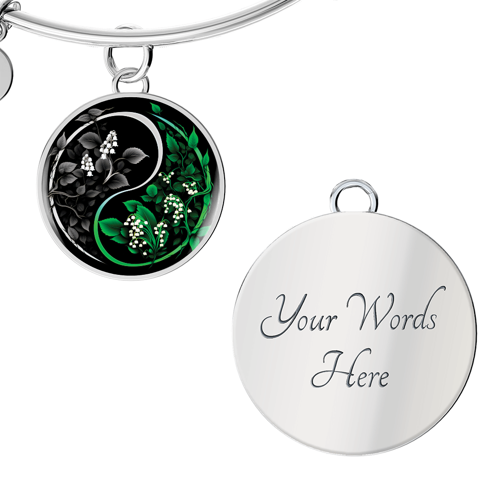Lily of the Valley Bracelet - May Yin Yang Birth Flower Jewelry