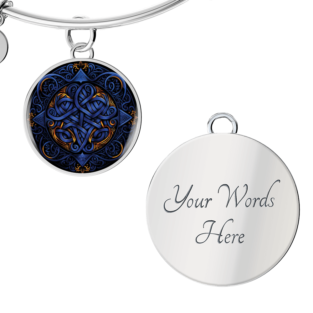Blue Celtic Knot Bracelet - Romantic Pendant Jewelry