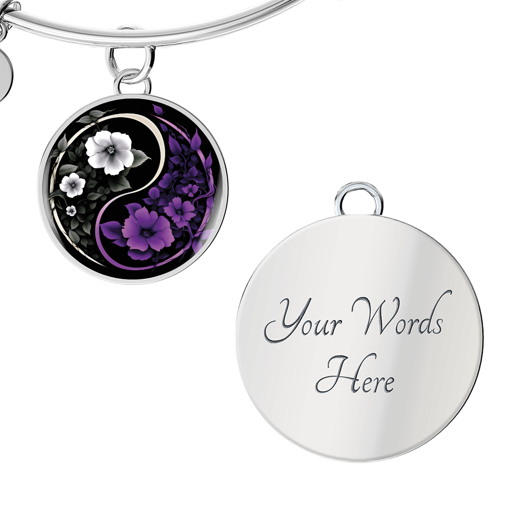 Violet Yin Yang Bracelet