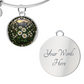 White Daisy Bracelet - April Birth Flower Pendant Jewelry
