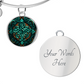Teal Celtic Knot Bracelet - Romantic Pendant Jewelry