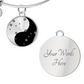 Gemini Yin Yang Pendant Bracelet - Zodiac Constellation Jewelry