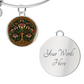 Celtic Tree of Life Pendant Bracelet - Honeysuckle June Birth Flower Jewelry