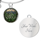 White Lily of the Valley Bracelet - May Birth Flower Pendant Jewelry