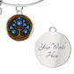 Celtic Tree of Life Pendant Bracelet - Morning Glory September Birth Flower Jewelry
