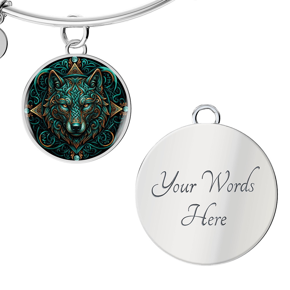 Celtic Wolf Bracelet - Symbolizing Guardianship and Protection