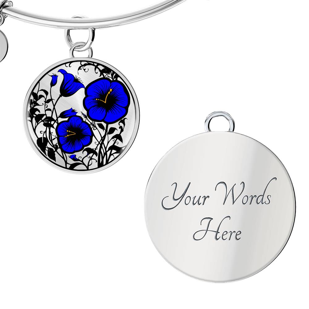 Blue Morning Glory Bracelet