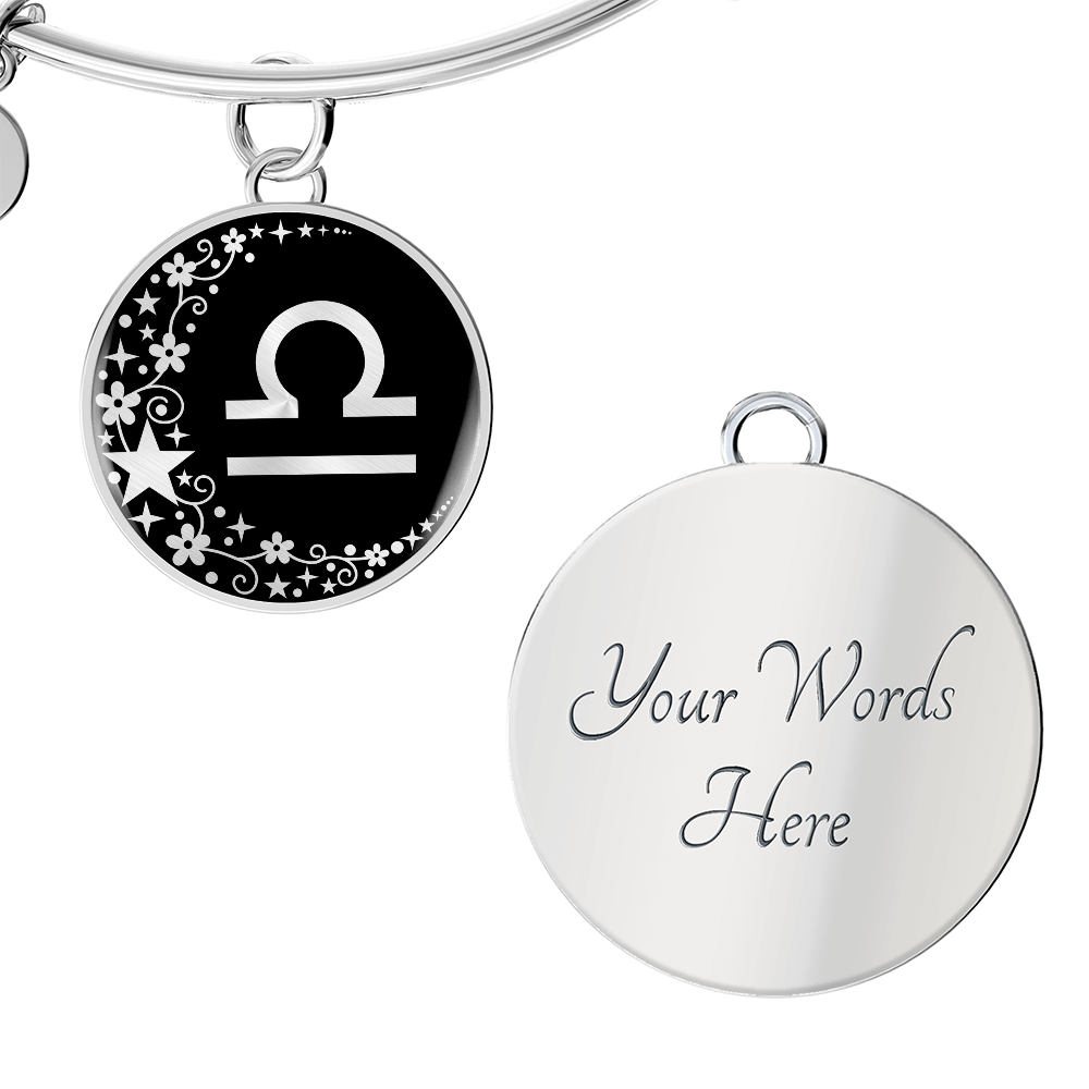 Libra Zodiac Pendant Bracelet