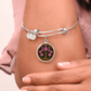 Celtic Tree of Life Pendant Bracelet - Cosmos October Birth Flower Jewelry