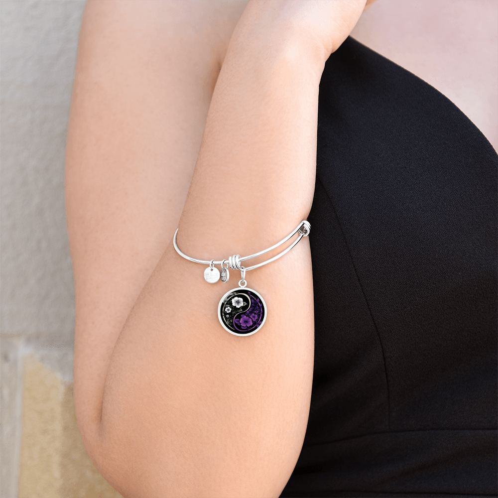 Violet Yin Yang Bracelet