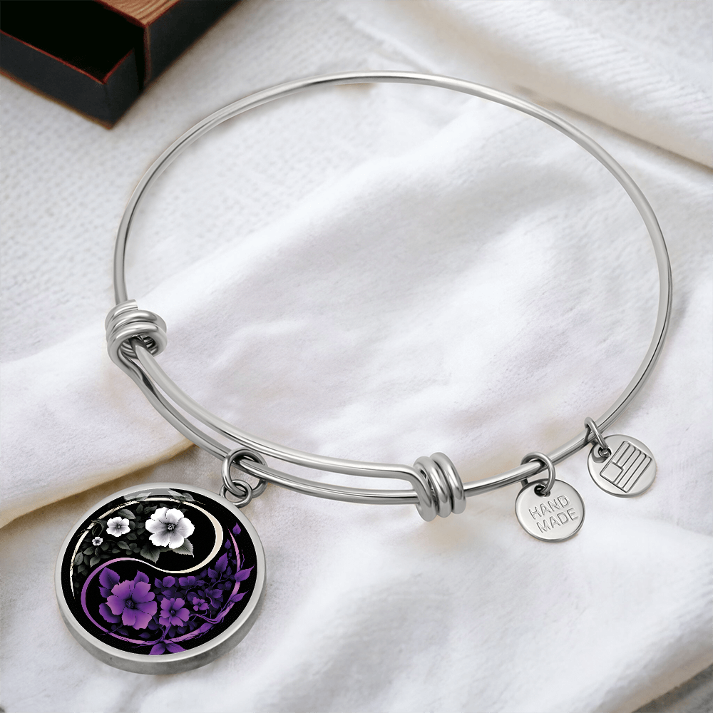 Violet Yin Yang Bracelet