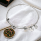 Celtic Tree of Life Pendant Bracelet - Honeysuckle June Birth Flower Jewelry