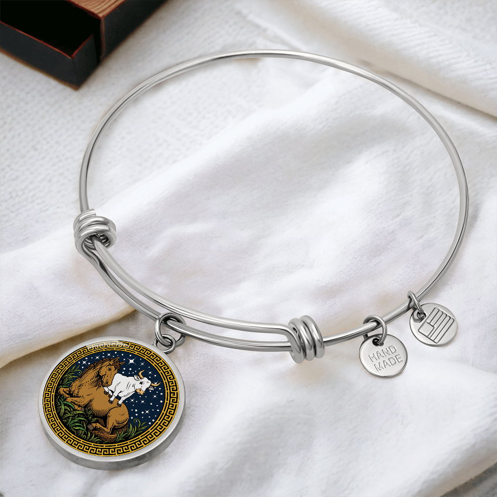 Ox and Horse Bracelet - Couples Chinese Zodiac Animal Pendant Jewelry