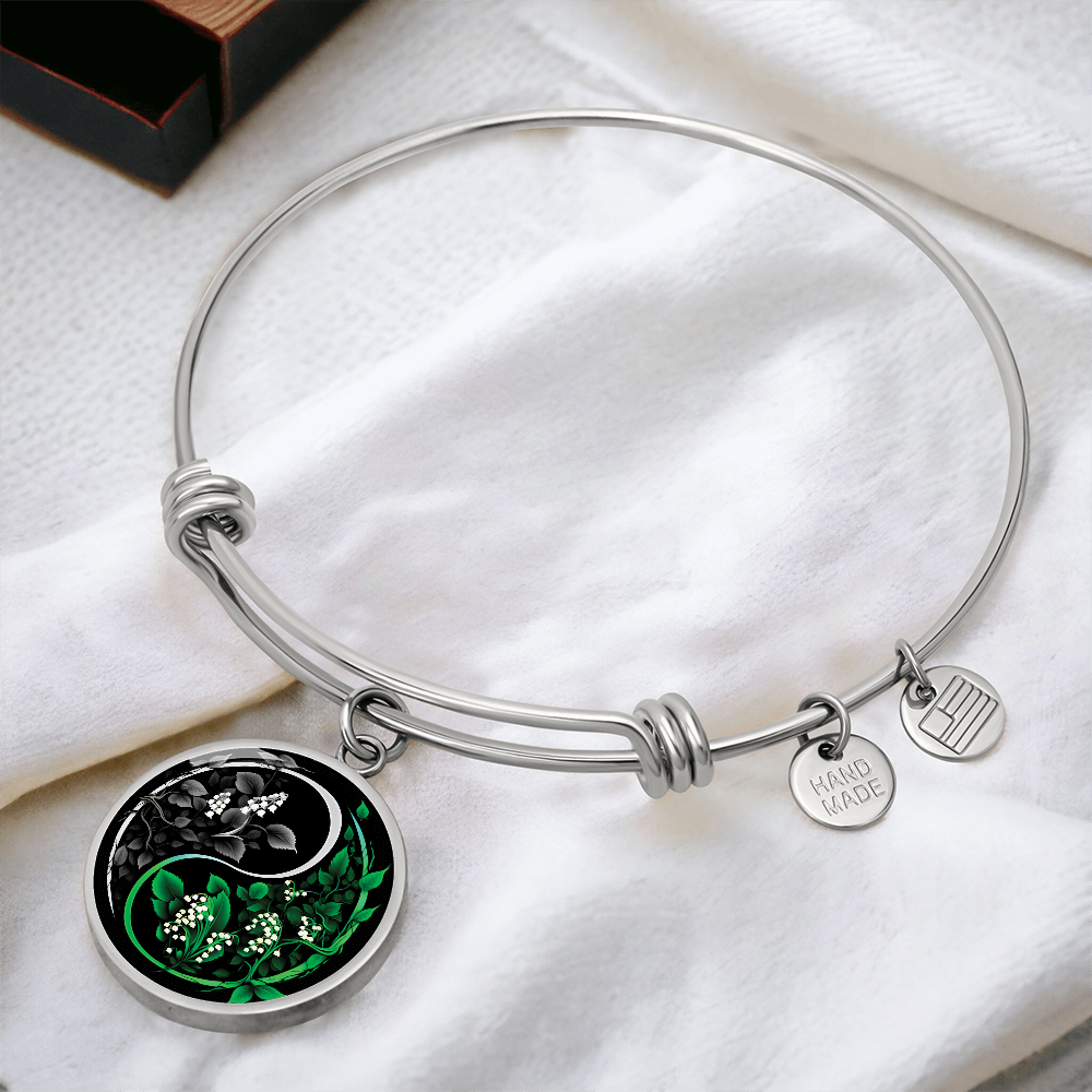 Lily of the Valley Bracelet - May Yin Yang Birth Flower Jewelry