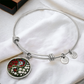 Rose Yin Yang Bracelet - June Birth Month Flower Pendant Jewelry