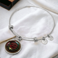 Red Rose Bracelet - June Birth Flower Pendant Jewelry