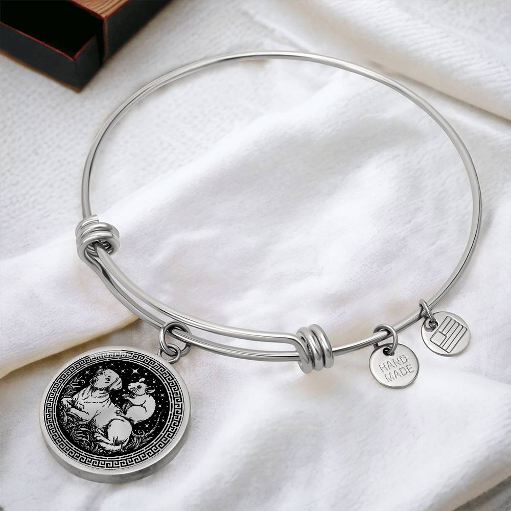 Dog and Rat Bracelet - Couples Chinese Zodiac Animal Pendant Jewelry