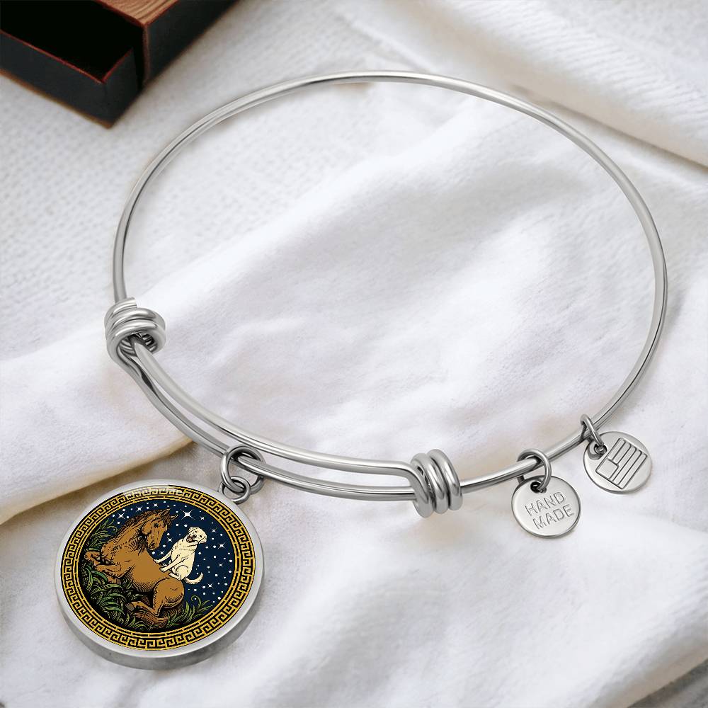 Dog and Horse Bracelet - Couples Chinese Zodiac Animal Pendant Jewelry